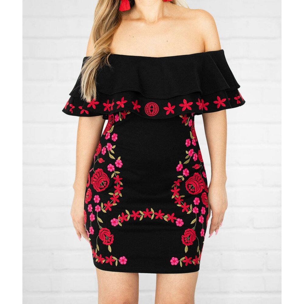 Herencia Collection Aztec Princess Embroidered Dress